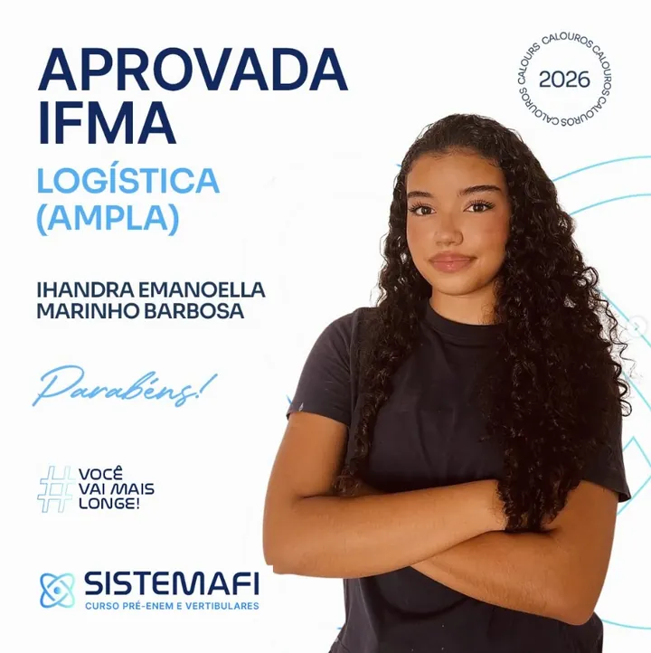 Ihandra Emanoella Marinho Barbosa, Aprovada em Logística, aprovação no IFMA 2026